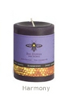 Beeswax Aromatherapy Pillar Candles - Lavender Geranium
