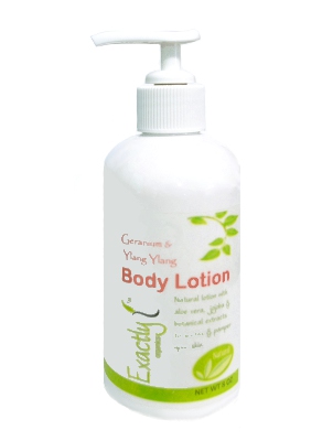 Exactly! Organics Geranium Ylang Ylang Body Lotion with Aloe and Shea Butter